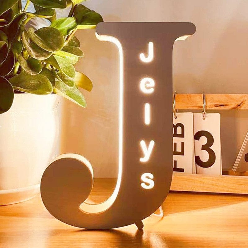 Custom Name Decor Led Night Light Engrave Light Up Letters for Wall Alphabet Letters Light Home Decor Gift