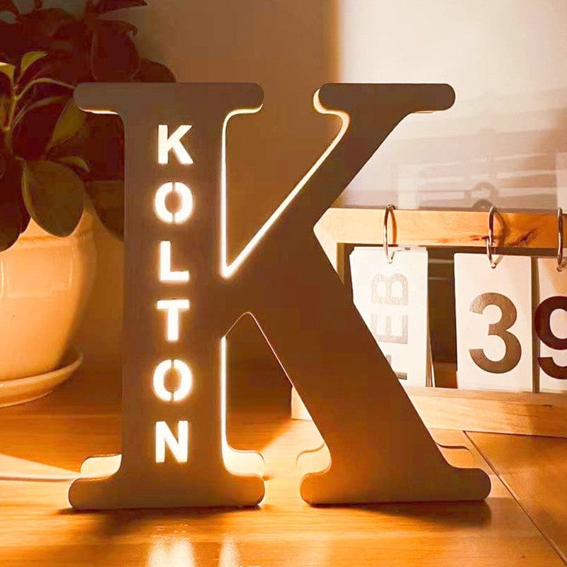 Custom Name Decor Led Night Light Engrave Light Up Letters for Wall Alphabet Letters Light Home Decor Gift