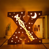 Custom Name Decor Led Night Light Engrave Stars and Moon Light Up Letters for Wall Alphabet Letters Light