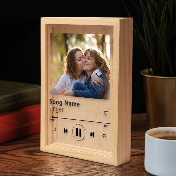 Custom Photo&Love Song Light Box For Love Gift Personalized Frame Light Box Anniversary Gifts