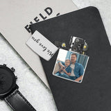 Custom Photo&Text Metal Single-Sided Printing Lighter Housing Personalized Lighter Case Father's Day Gift