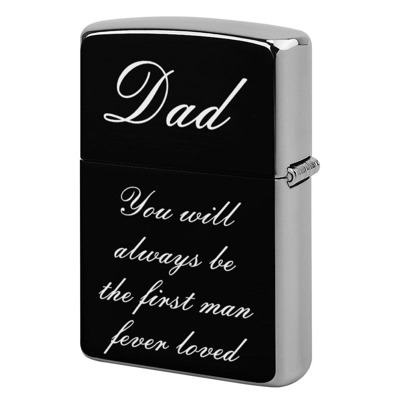 Custom Text Metal Single-Sided Printing Lighter Housing Personalized Lighter Case Father's Day Gift