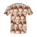 [Best Selling] Customised Face Shirt Design Seamless Men's All Over Print T-shirt for Anniversary Gift