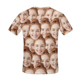 [Best Selling] Customised Face Shirt Design Seamless Men's All Over Print T-shirt for Anniversary Gift