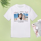 [Upload 1 Photo] Custom Happy Mother's Day Father's Day Family Photo Collage Light Shirts Gift For Mom/Dad/Grandma/Grandpa