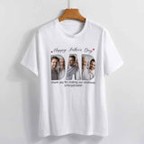 [Upload 3 Photo] Custom Happy Mother's Day Father's Day Family Photo Collage Light Shirts Gift For Mom/Dad/Grandma/Grandpa