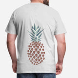 Custom Face Shirts with Pineapple White Men's All Over Print T-shirt with Personalized Pictures for Your Best Dad Gift