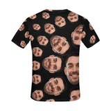 Shirts with Personalized Pictures Custom Face Men's All Over Print T-shirt for Boyfriend