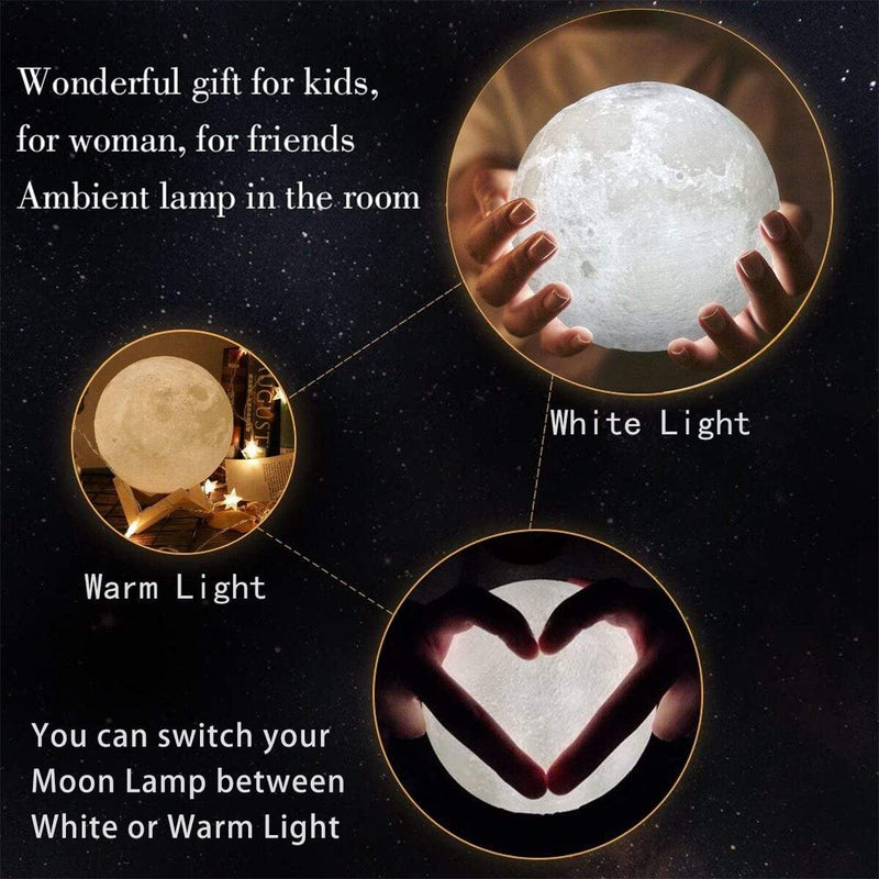 Custom Photo You Won Heart Engraved Moon Lamp