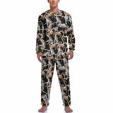 Personalized Men's Pajamas Custom Photo Loungewear Seamless Dad Love Son Pajama Set For Men