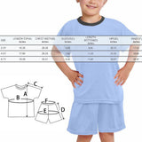 Custom Face Seamless Crew Neck Short Pajama Set Funny T-shirt &Shorts