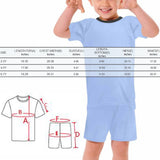 Custom Face Seamless Crew Neck Short Pajama Set Funny T-shirt &Shorts