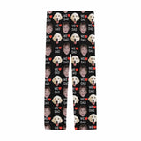 Custom 2 Photo Face Pajamas Happy Mother's Day Father's Day For We MOM&DAD Men's Long Pajama Pants Gift For Family