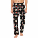 Custom 2 Photo Face Pajamas Happy Mother's Day Father's Day For We MOM&DAD Men's Long Pajama Pants Gift For Family