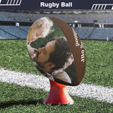 Custom Photo Best Dad Rugby Ball Personalized Rugby Ball Gift for Any Rugby Ball Fan