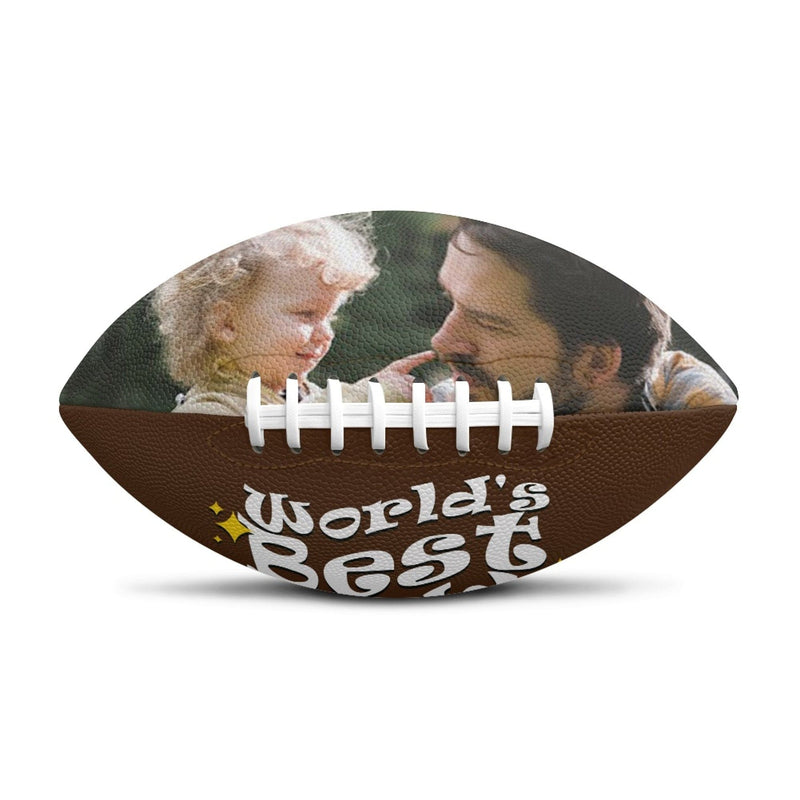 Custom Photo Best Dad Rugby Ball Personalized Rugby Ball Gift for Any Rugby Ball Fan