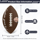 Custom Text&Photo Rugby Ball Personalized Rugby Ball Gift for Any Rugby Ball Fan