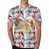 Custom Photo Our Love T-shirt Print Your Own Personalized Men's All Over Print T-shirt for Him