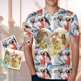 Custom Photo Our Love T-shirt Print Your Own Personalized Men's All Over Print T-shirt for Him