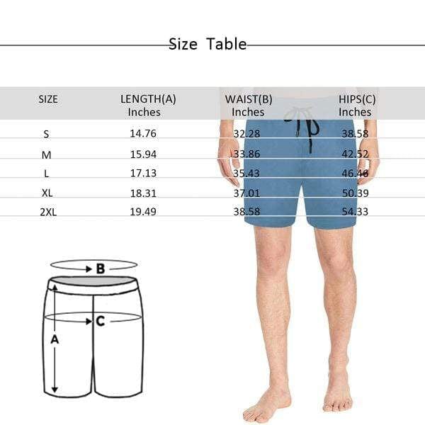 [Special Offer] Personalized Swim Trunks Custom Swimming Shorts Custom Face Stars Stripes Men&