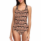 【Top Selling】Custom Funny Face One Piece Swimsuit Personalized Tank Top Bathing Suit Holiday Party