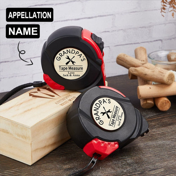 Custom Appellation&Name Tape Measure 24.6 ft Father's Day Gift Personalized Gifts for Dad Grandpa