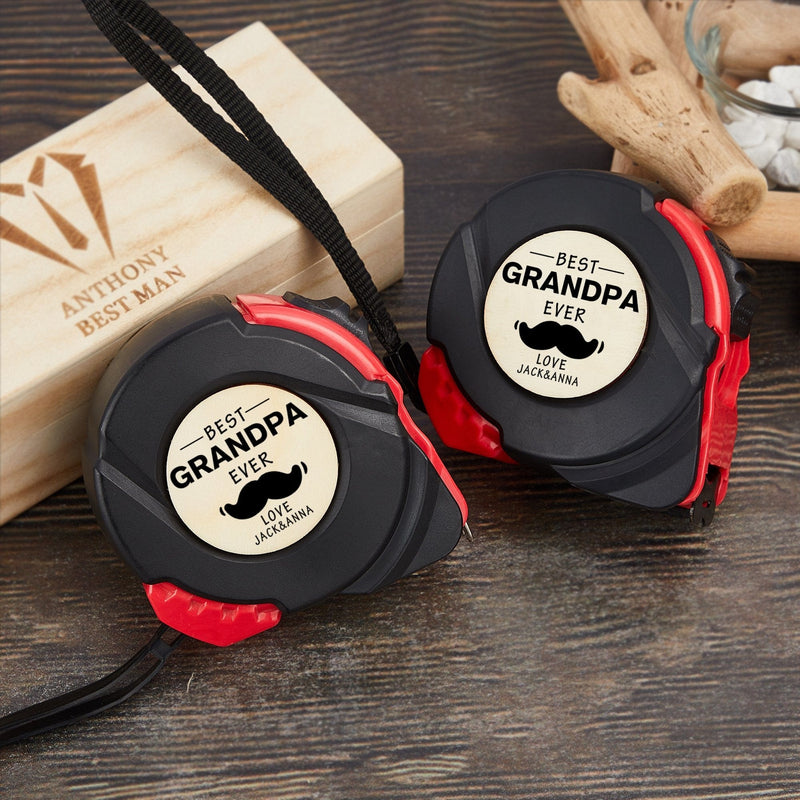 Custom Appellation&Name Tape Measure 24.6 ft Father's Day Gift Personalized Gifts for Dad Grandpa Best Dad Ever