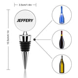 Custom Name Zinc Alloy Wine Bottle Stoppers