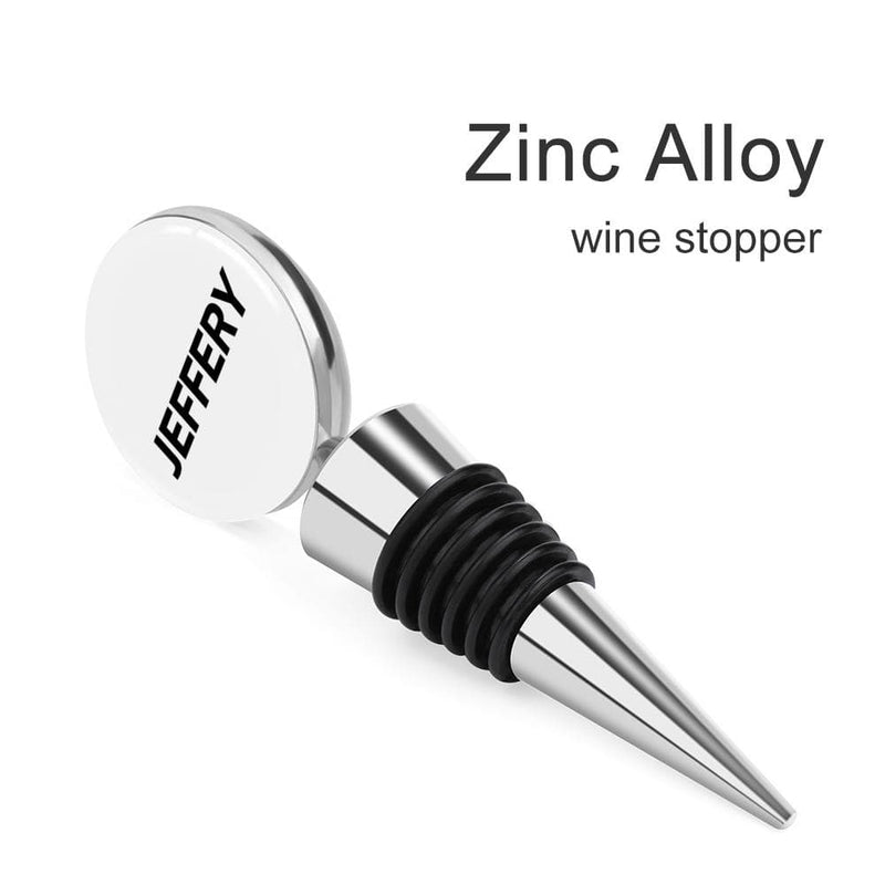 Custom Name Zinc Alloy Wine Bottle Stoppers