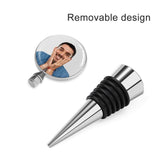 Custom Photo Zinc Alloy Wine Bottle Stoppers