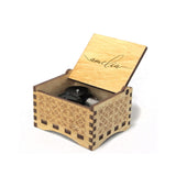 Custom Name Simple Design Wooden Music Box Put Your Name on Music Box