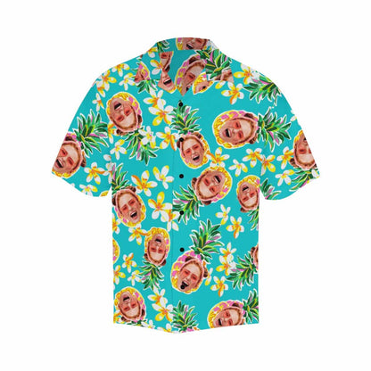 Custom Face Pineapple Hawaiian Shirt Personalized Beachwear