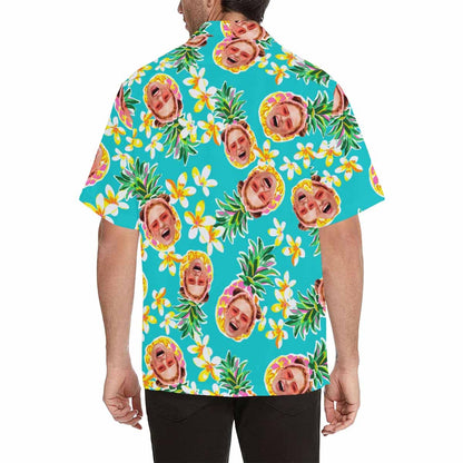 Custom Face Pineapple Hawaiian Shirt Personalized Beachwear