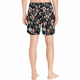 Custom Face Black Gambling Elements Men's Qiuck Dry Swim Trunks