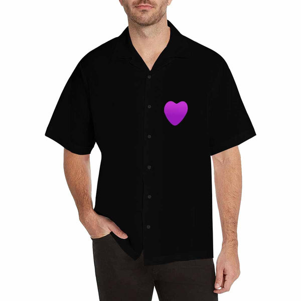 Custom Photo Purple Vintage Graphic 90s Hawaiian Shirt Personalized Aloha Shirt For Men