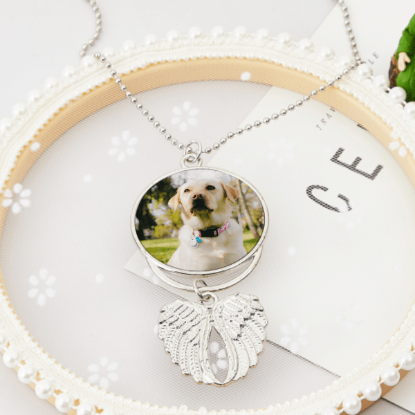 Custom Photo Angel Wings Necklace Personalized Jewelry Gift For Per Lover