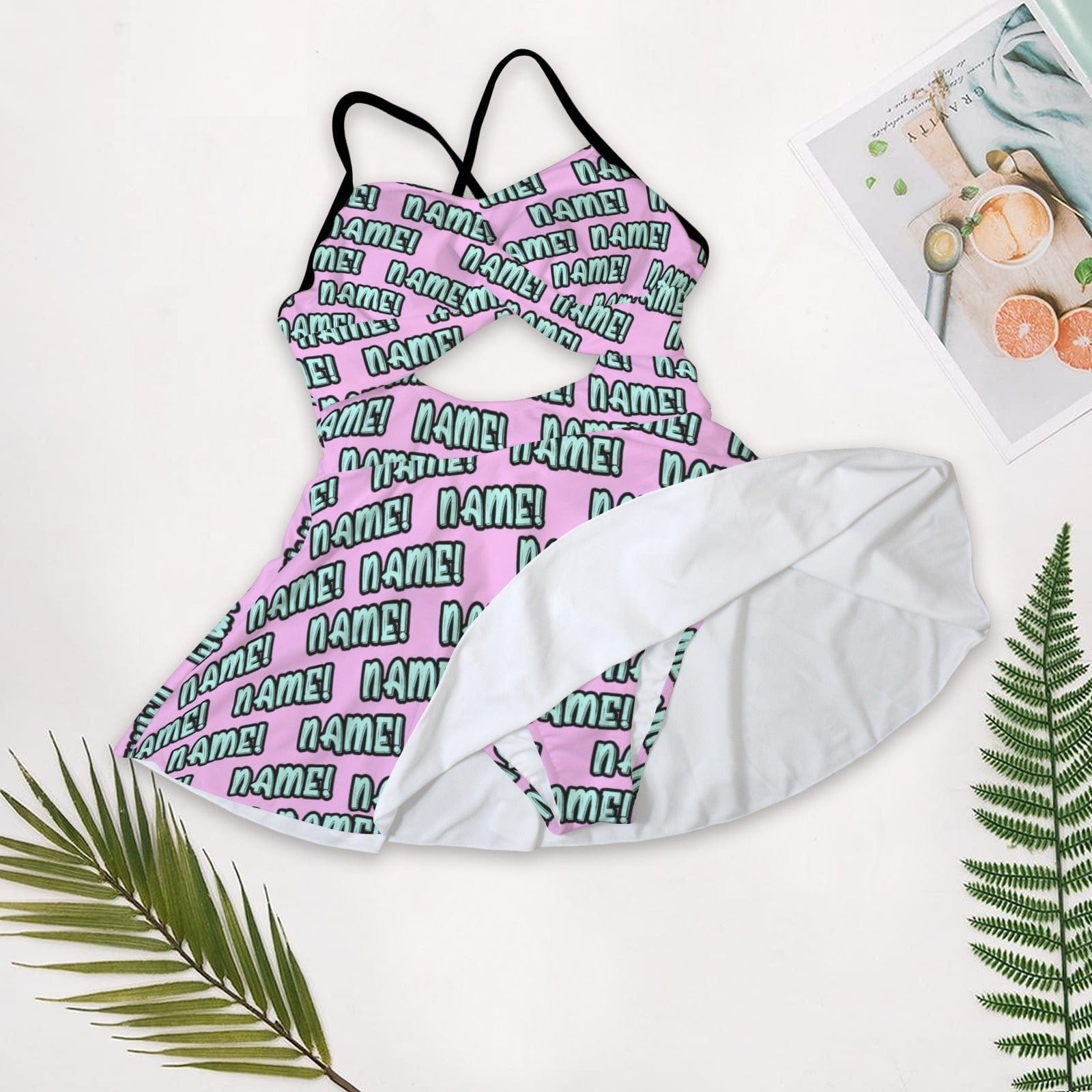 Personalized Name Swimsuit Custom Name Women&