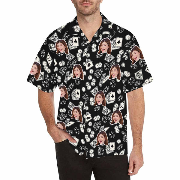20230621-戴乐康-2  Men&#039;s All Over Print Hawaiian Shirt (Model T58)(Each Part With Different Printing)