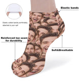 Personalised Socks with Boyfriends Face Custom Seamless Photo Socks Low Cut Ankle Socks