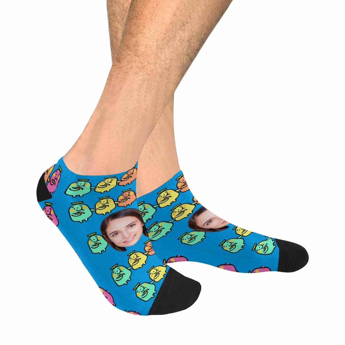 Custom Face Cute Socks Banana Personalized Pohto Socks Men&