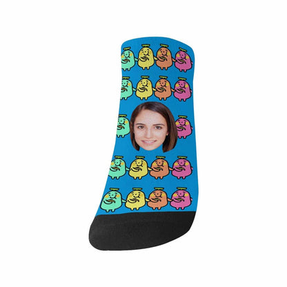 Custom Face Cute Socks Banana Personalized Pohto Socks Men&