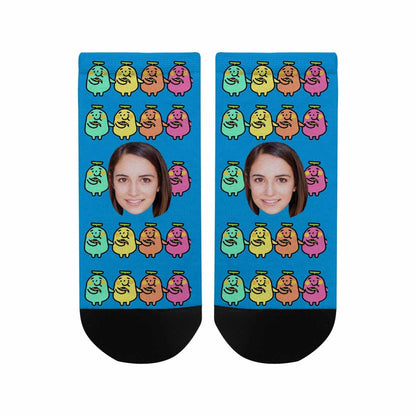 Custom Face Cute Socks Banana Personalized Pohto Socks Men&