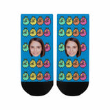 Custom Face Cute Socks Banana Personalized Pohto Socks Men's Ankle Socks