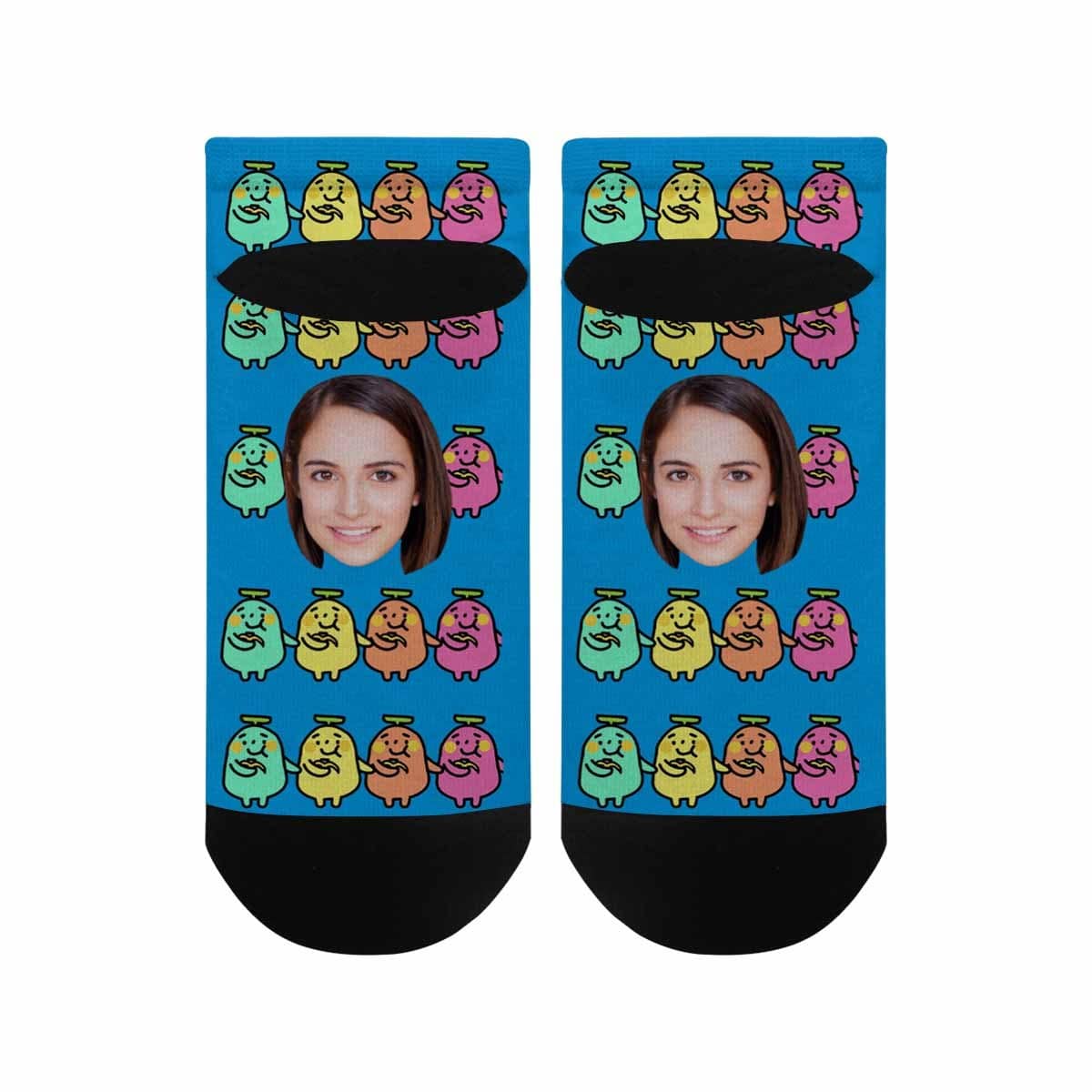 Custom Face Cute Socks Banana Personalized Pohto Socks Men&