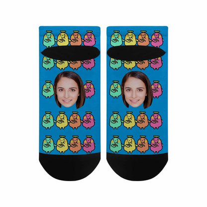 Custom Face Cute Socks Banana Personalized Pohto Socks Men&