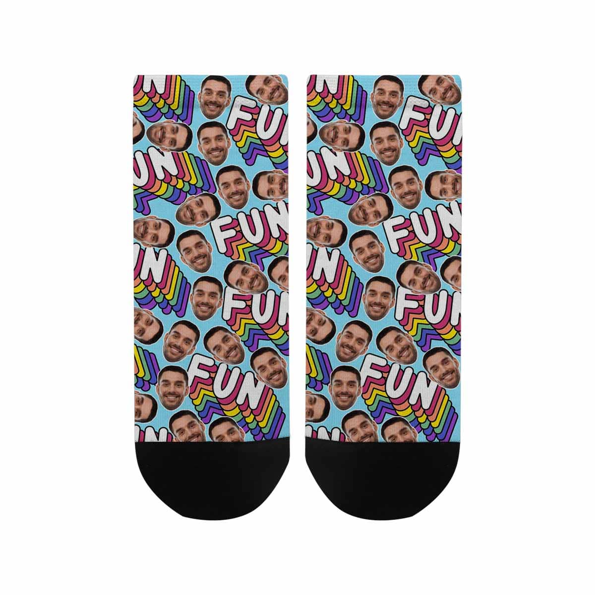 Custom Socks with Boyfriend Face Personalized Fun Women&