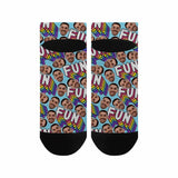 Custom Socks with Boyfriend Face Personalized Fun Women's Ankle Socks