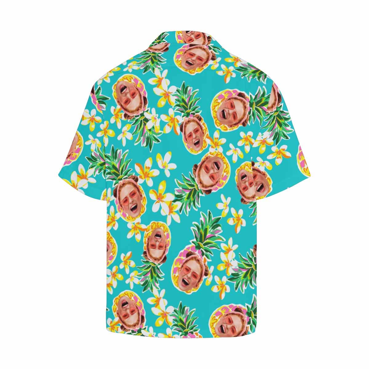 Custom Face Pineapple Hawaiian Shirt Personalized Beachwear