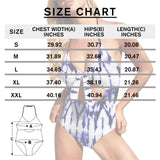 Custom Face Maple Leaf Women's Backless Bow One Piece Swimsuit Bathing Suit