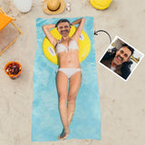 Custom Personalized Face Beach Towel The Best Gift For Funny People